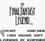 Final Fantasy Legend EasyType Title Screen